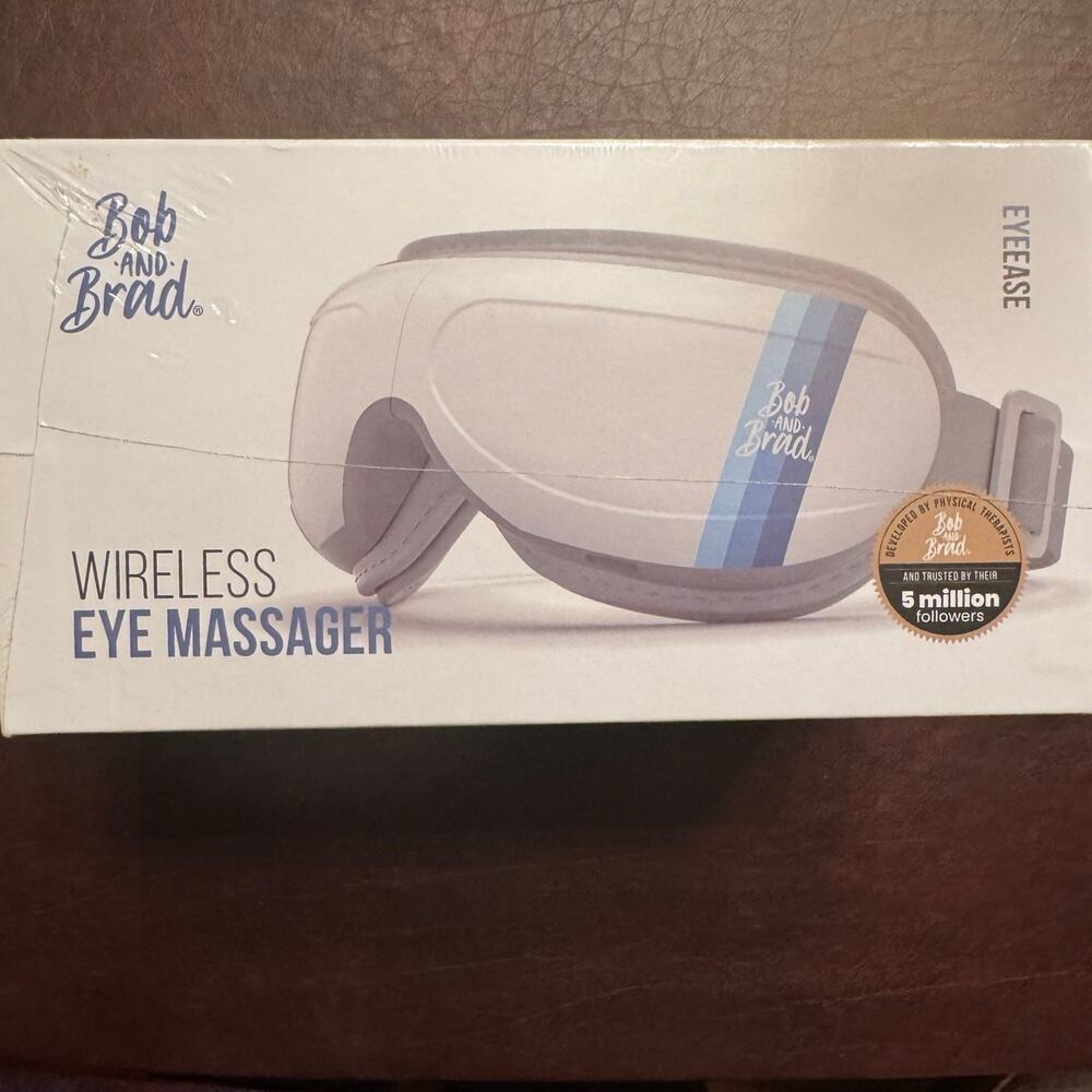 EyeEase Air Pressure Eye Massager Adjustable Heating Wireless Music Bob & Brad - Picture 1 of 8